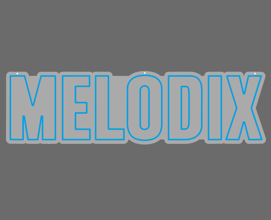 MELODIX Konfiguriertes Neonschild