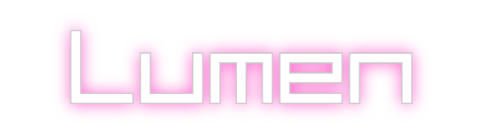 Konfigurierter Neonsign Lumen