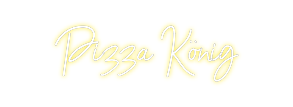 Konfigurierter Neonsign Pizza König