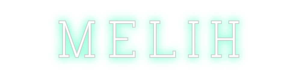 Konfigurierter Neonsign Melih