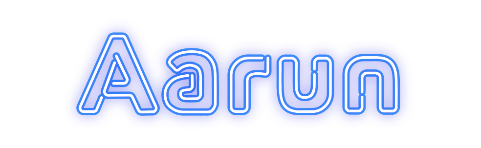 Konfigurierter Neonsign Aarun