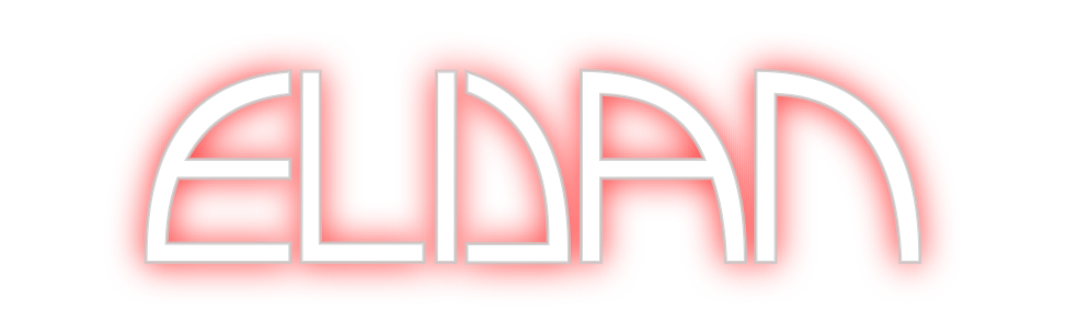 Konfigurierter Neonsign ELIJAN