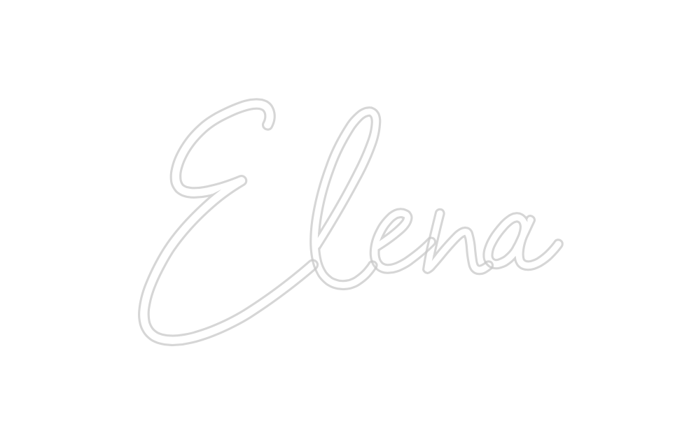 Konfigurierter Neonsign Elena