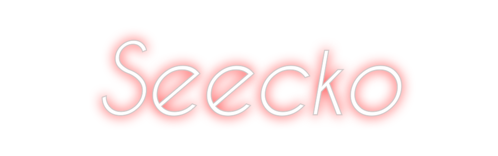 Konfigurierter Neonsign Seecko
