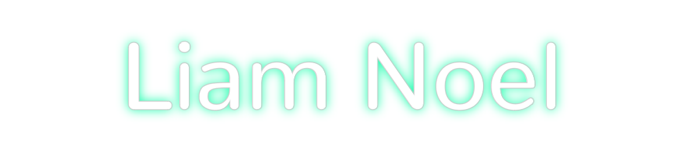 Konfigurierter Neonsign Liam Noel