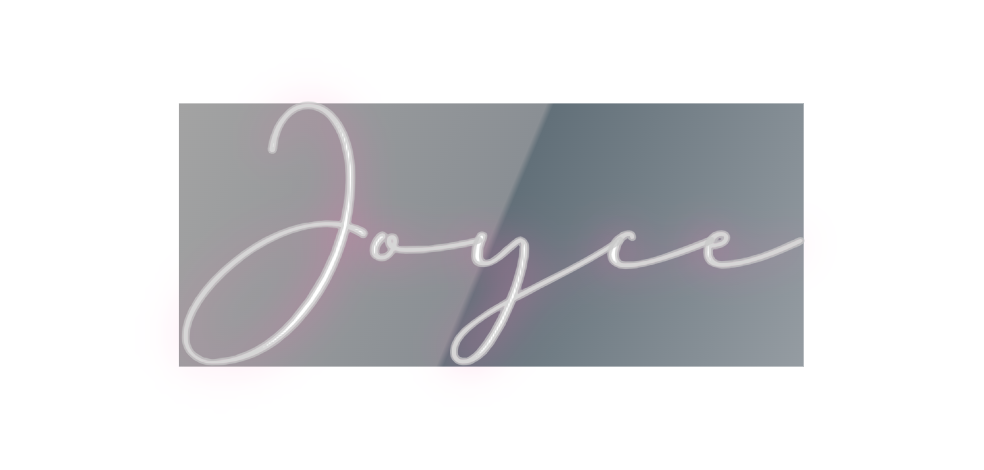Konfigurierter Neonsign Joyce