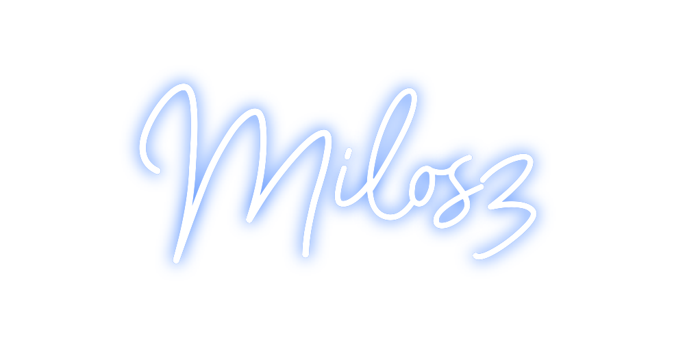 Konfigurierter Neonsign Milosz