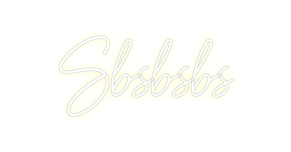Konfigurierter Neonsign Sbsbsbs
