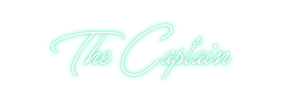 Konfigurierter Neonsign The Captain