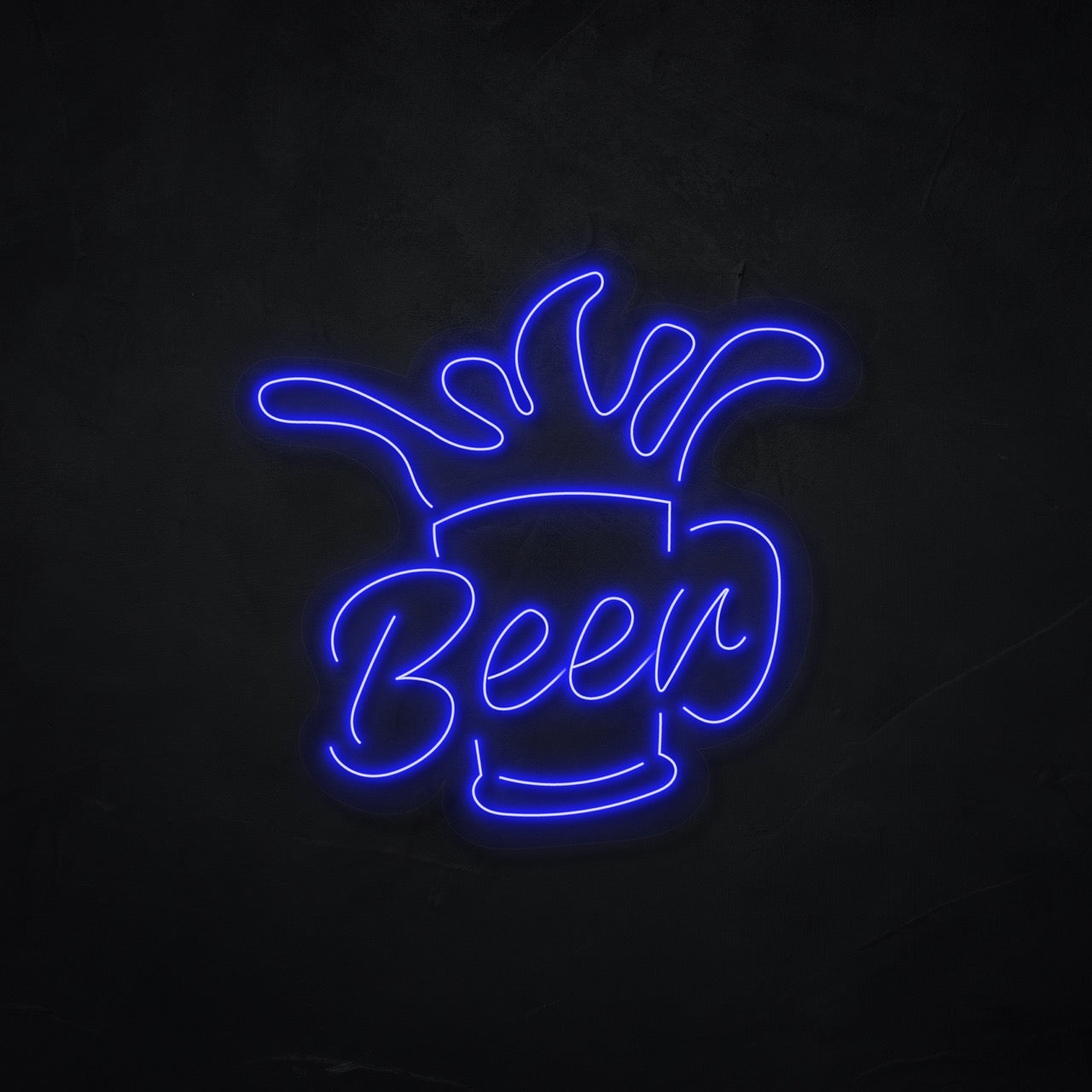 Neonschild - Neonsign - Leuchtschild - Lichtwerbung - Beer Splash