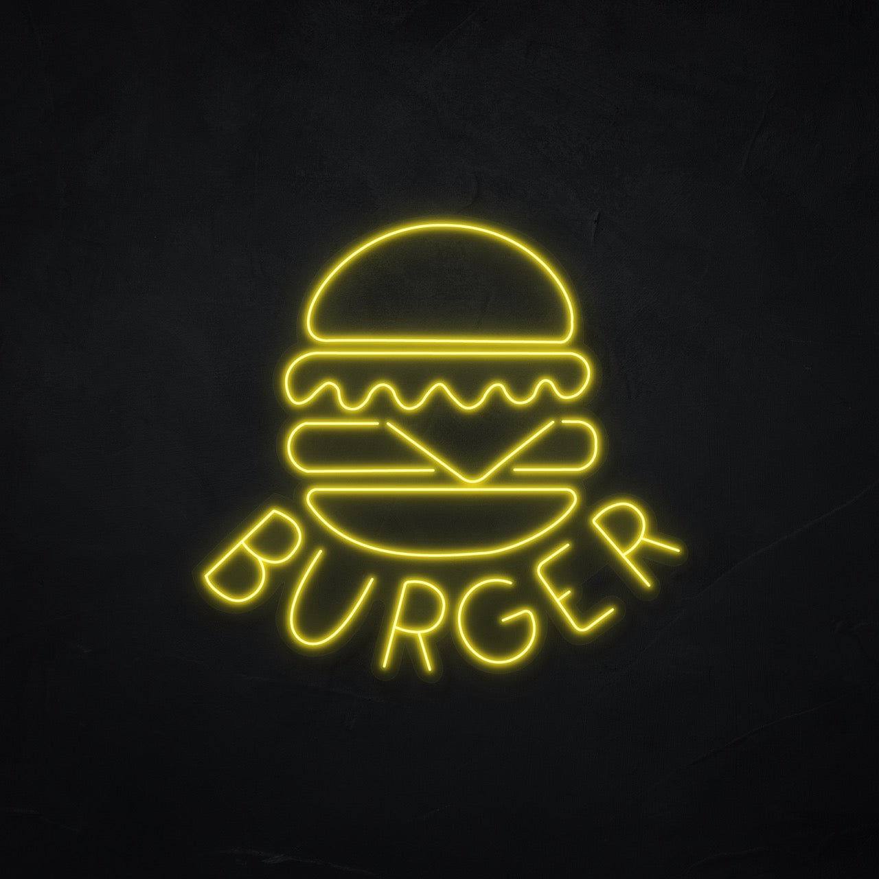 Burger 3 LED Neonsign