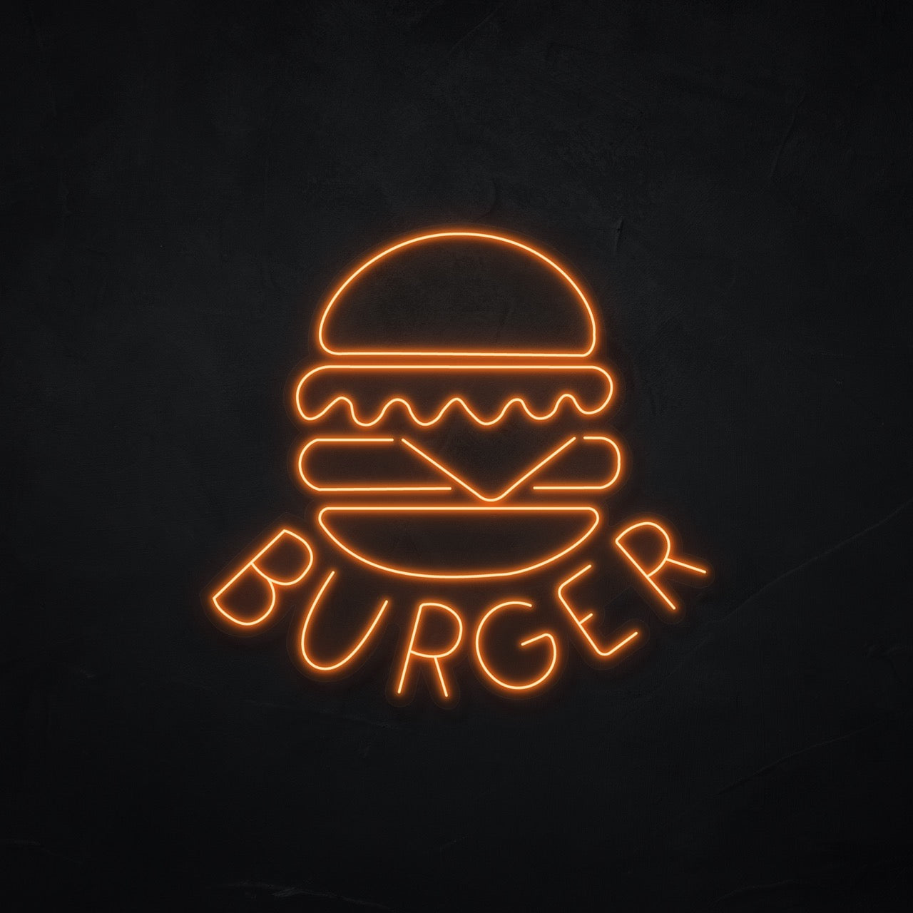 Burger 3 LED Neonsign