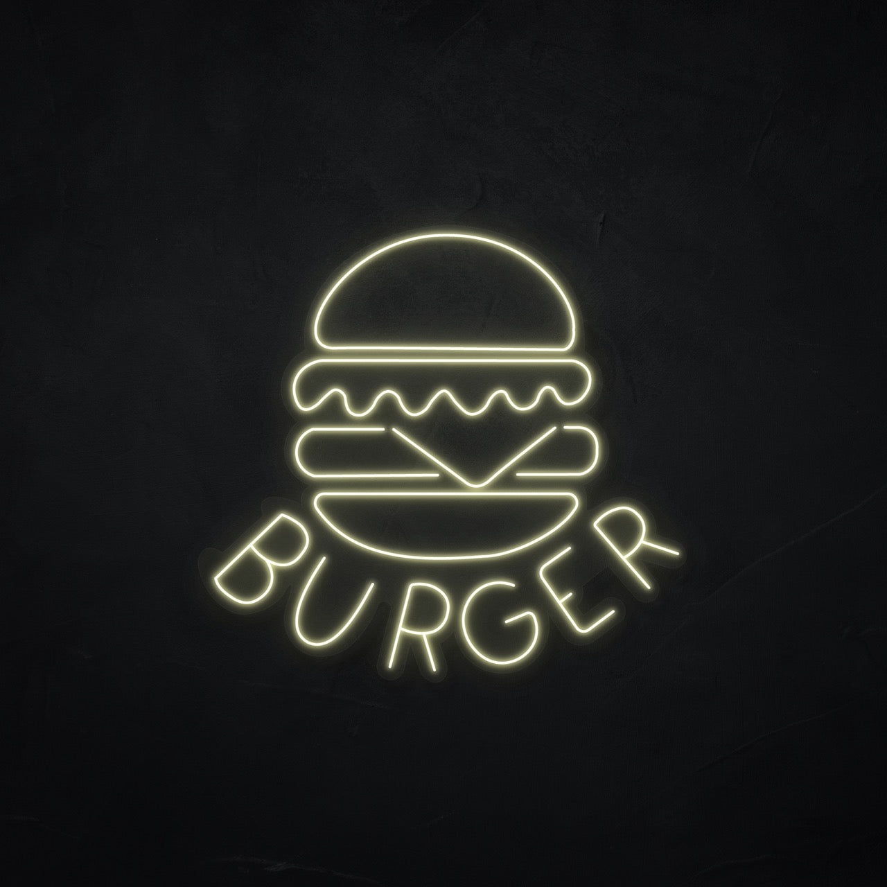 Burger 3 LED Neonsign