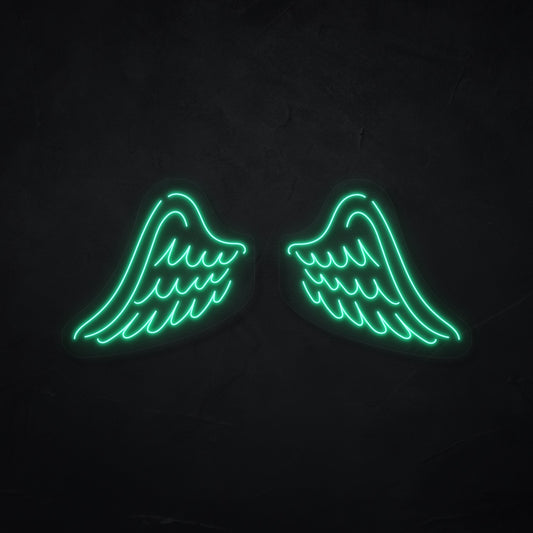 Flügel 3 LED Neonsign