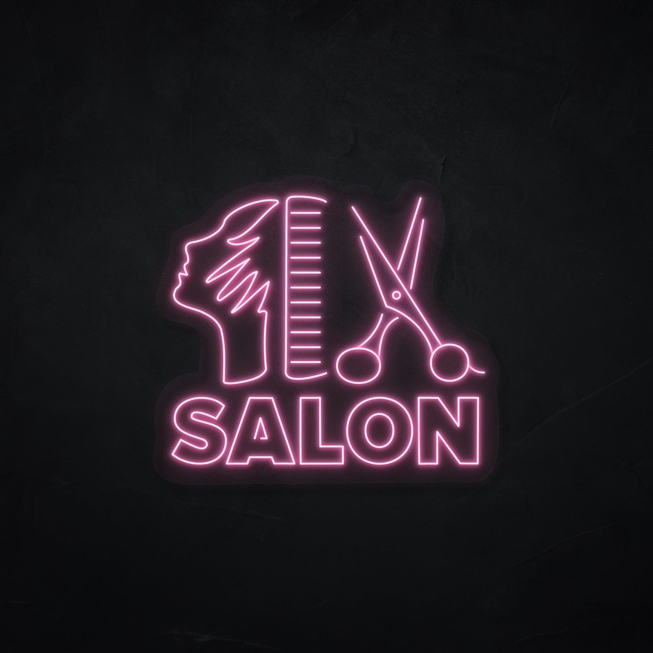 Friseur 2 LED Neonsign