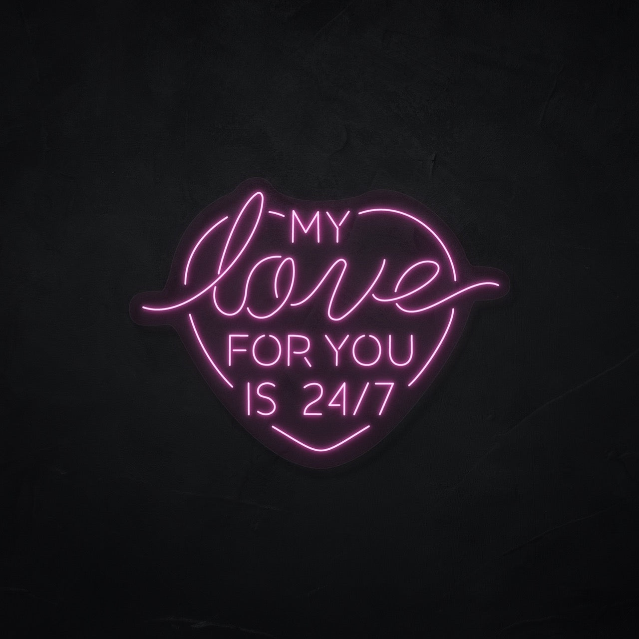 Love 24/7 LED Neonsign