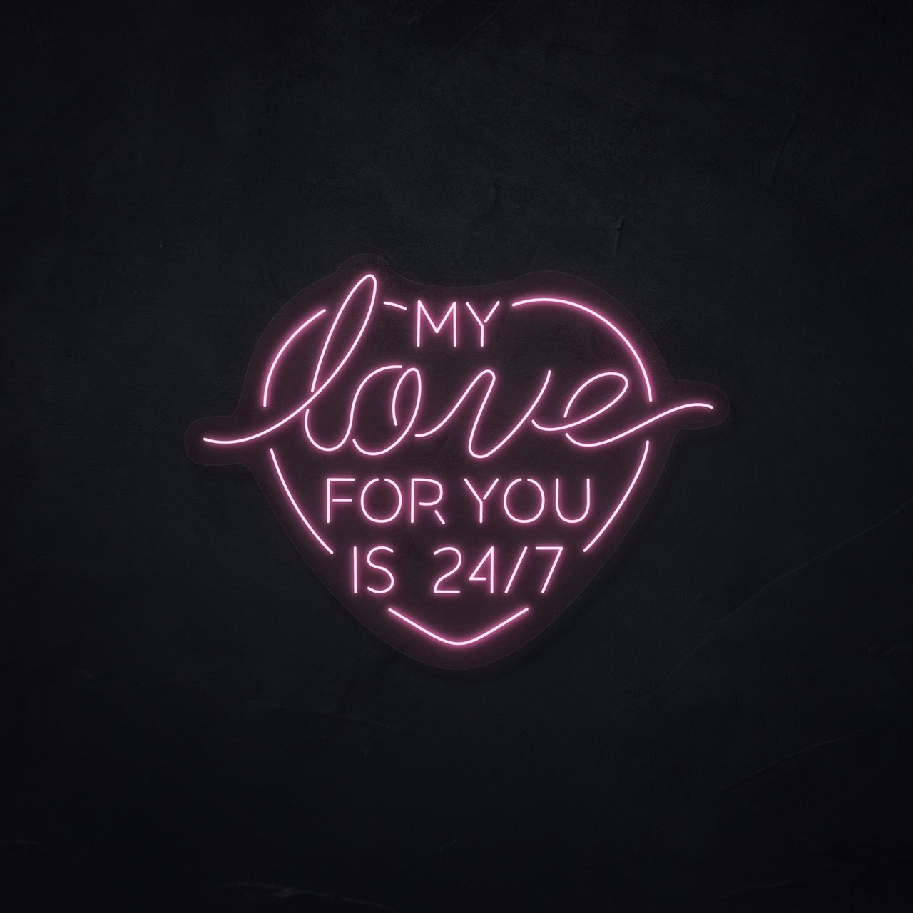 Love 24/7 LED Neonsign