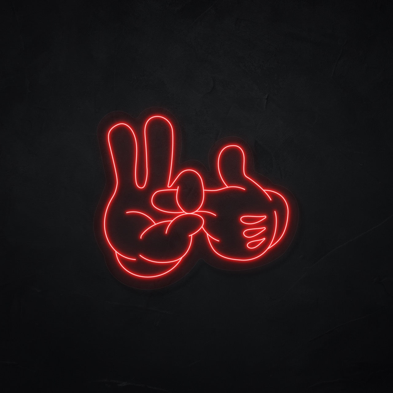 Mikey Mouse Hand LED Neonsign