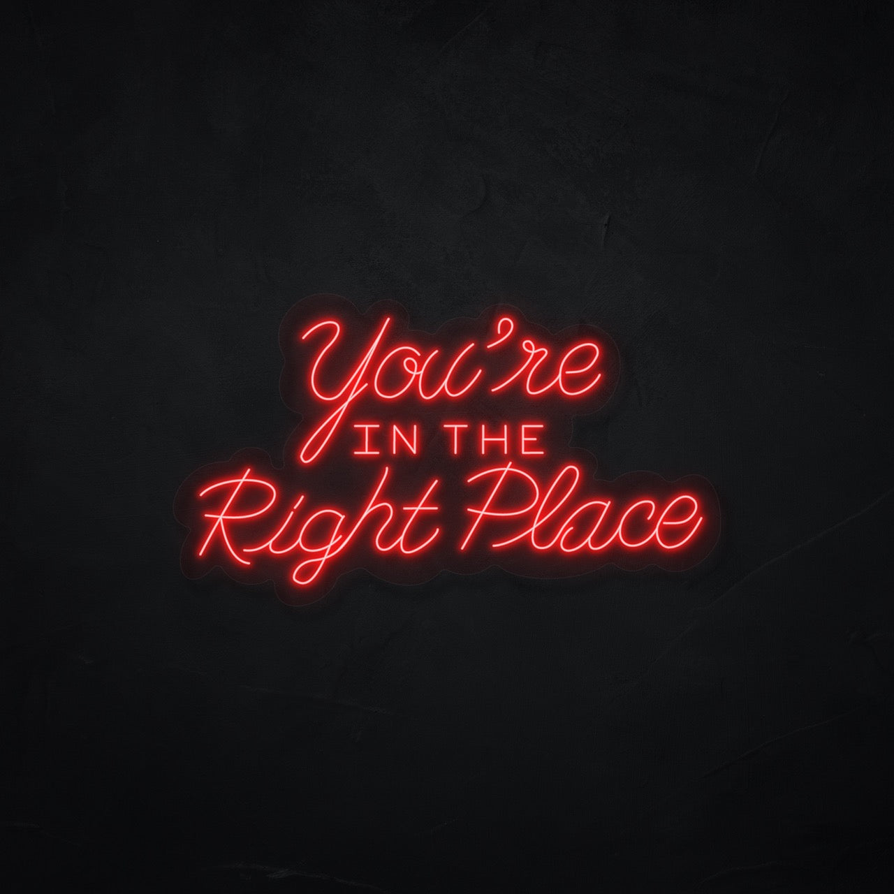 You're In The Right Place LED Neonsign