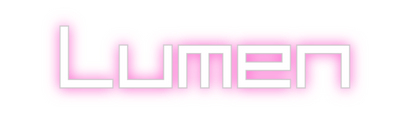 Konfigurierter Neonsign Lumen