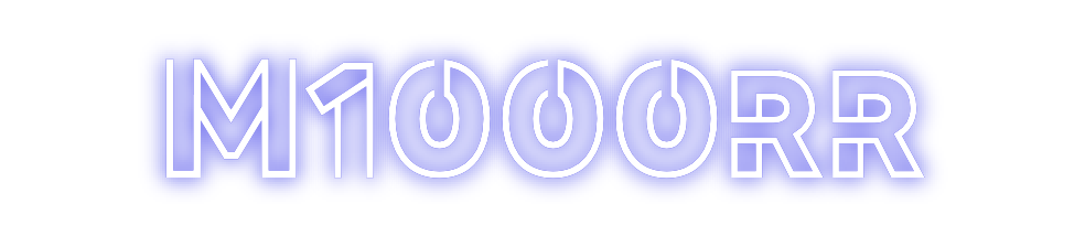 Konfigurierter Neonsign M1000rr