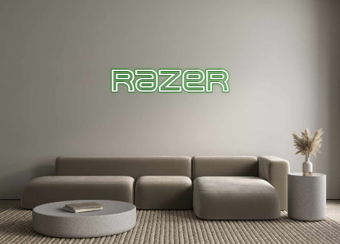 Konfigurierter Neonsign RaZeR