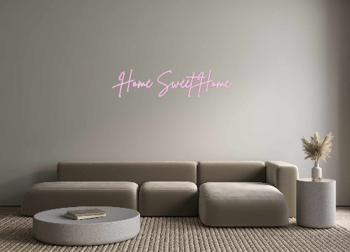 Konfigurierter Neonsign Home Sweet Home