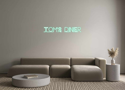 Konfigurierter Neonsign Tom's Diner