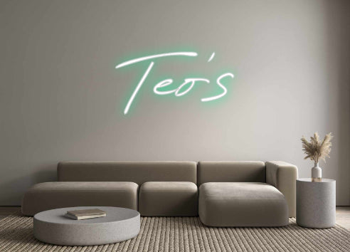 Konfigurierter Neonsign Teo's