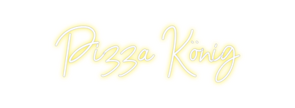 Konfigurierter Neonsign Pizza König