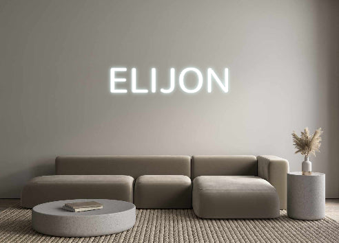 Konfigurierter Neonsign ELIJON