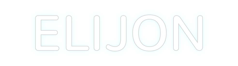 Konfigurierter Neonsign ELIJON