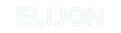 Konfigurierter Neonsign ELIJON