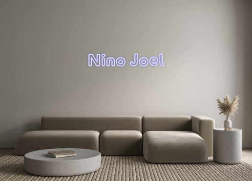 Konfigurierter Neonsign Nino Joel