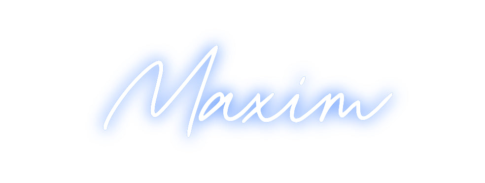 Konfigurierter Neonsign Maxim