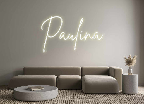 Konfigurierter Neonsign Paulina