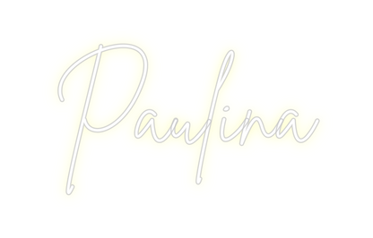 Konfigurierter Neonsign Paulina
