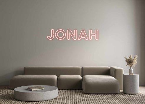 Konfigurierter Neonsign JONAH