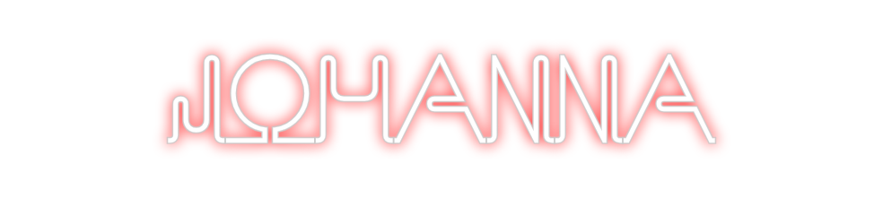 Konfigurierter Neonsign Johanna
