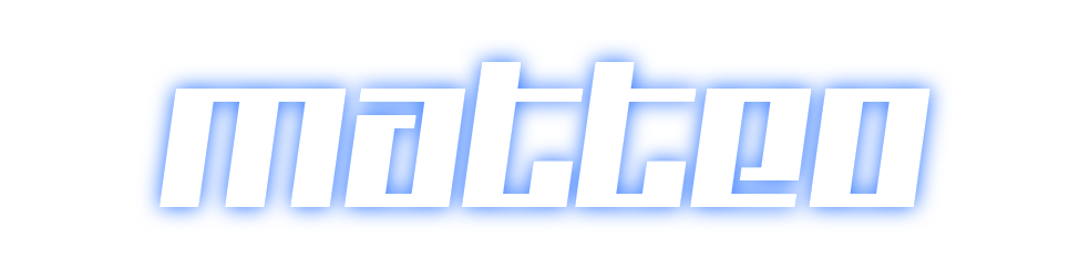 Konfigurierter Neonsign Matteo