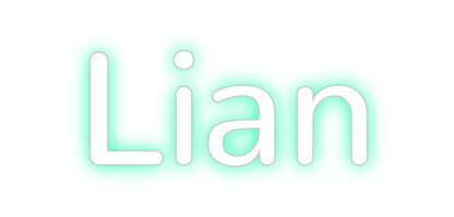 Konfigurierter Neonsign Lian