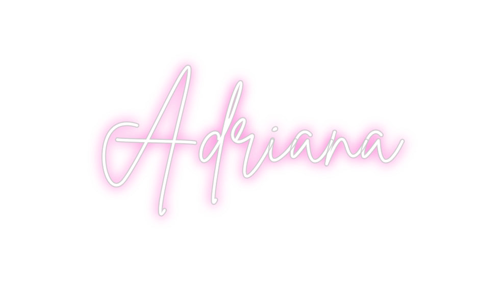 Konfigurierter Neonsign Adriana