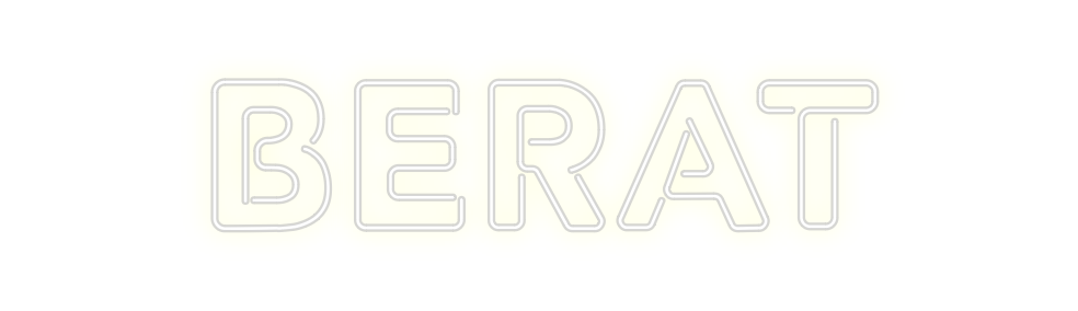 Konfigurierter Neonsign BERAT