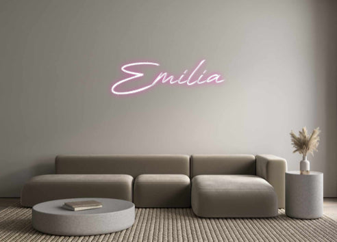 Konfigurierter Neonsign Emilia