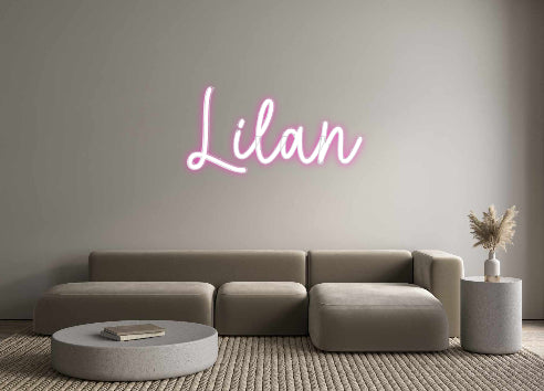 Konfigurierter Neonsign Lilan