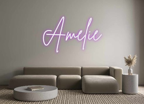 Konfigurierter Neonsign Amelie