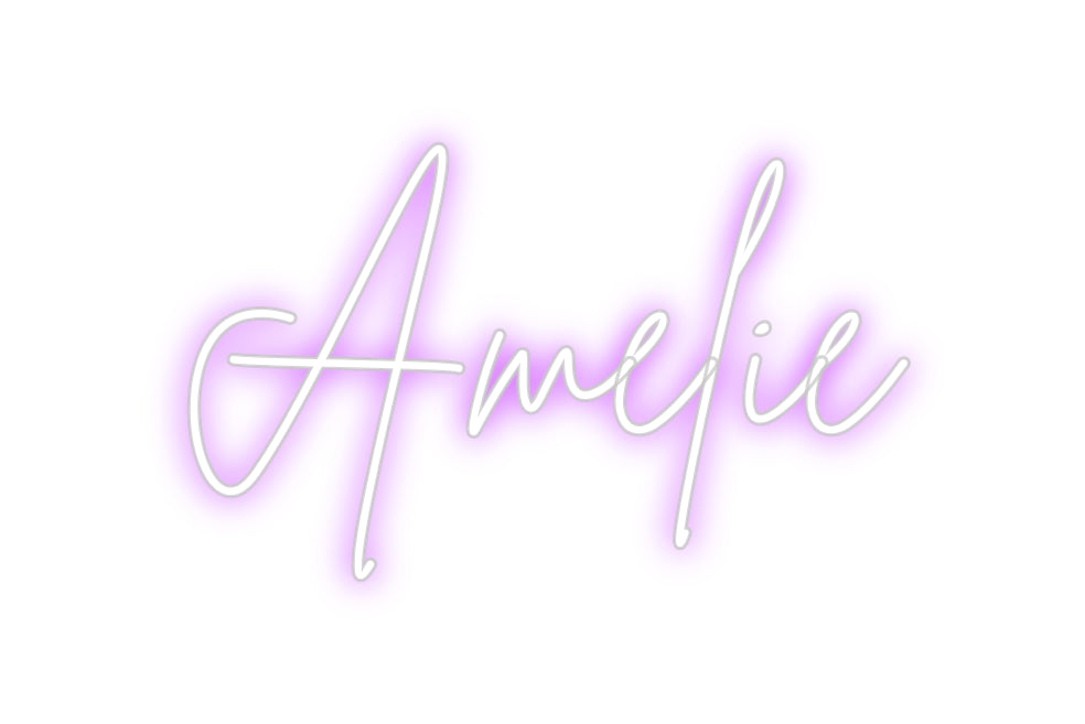 Konfigurierter Neonsign Amelie