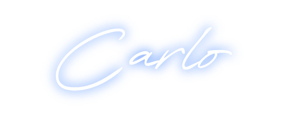 Konfigurierter Neonsign Carlo