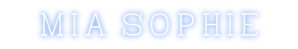 Konfigurierter Neonsign Mia Sophie