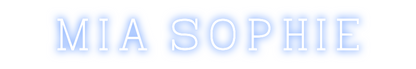 Konfigurierter Neonsign Mia Sophie